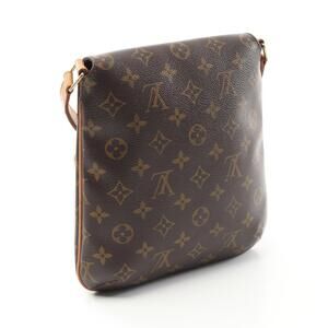 Louis Vuitton Bag Brown Shoulder Salsa Strap Canvas Musette Leather